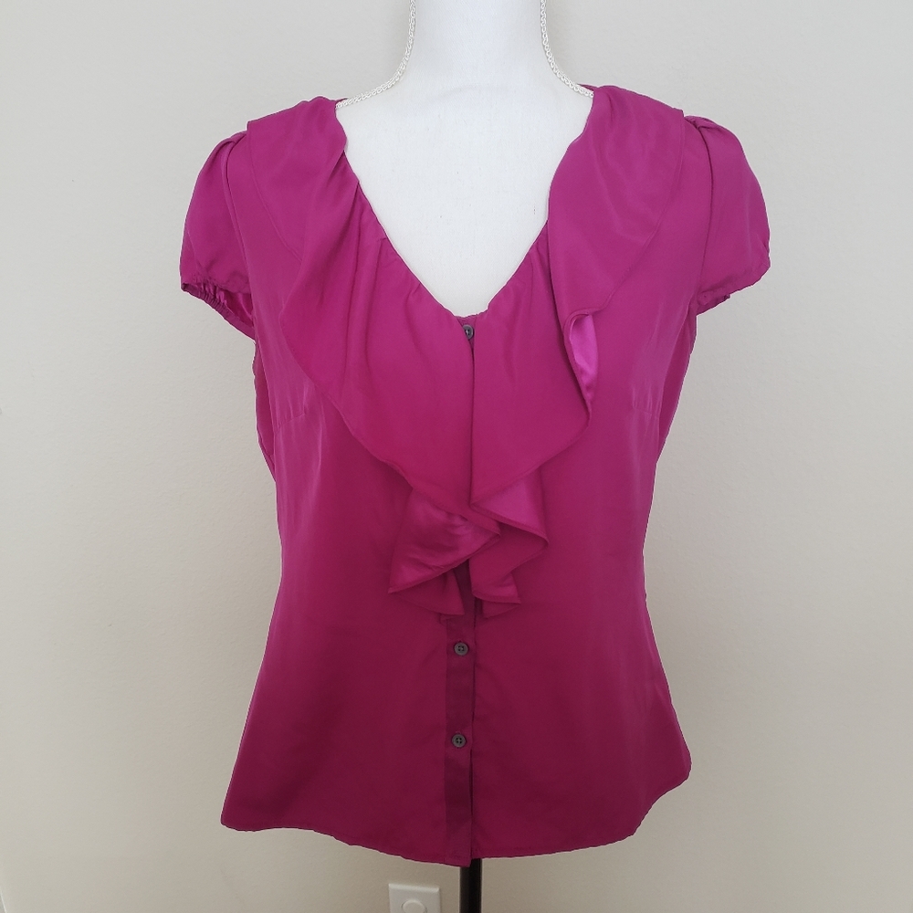 Banana Republic Med Magenta Blouse